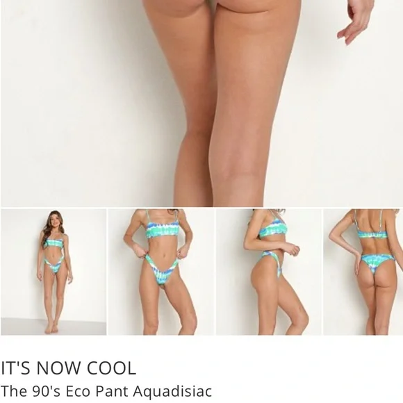 IT’S NOW COOL ❤️‍🔥 AQUADISIAC 90s BIKINI BOTTOM NWT SIZE LARGE
